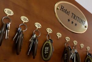 Certifikát, hodnocení, plakát nebo jiný dokument vystavený v ubytování Hotel Tritone