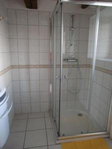 Koupelna v ubytování Gîte à la ferme