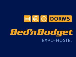 a logo for the bednar budgetadobe hostel at Bed’nBudget Expo-Hostel Dorms in Hannover