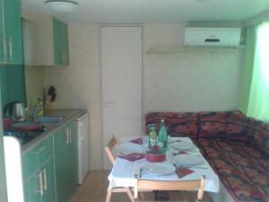 Kuchyň nebo kuchyňský kout v ubytování Mobile Homes Vila Punta