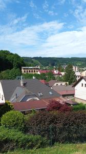 a group of roofs of buildings in a town at Prázdniny u babičky in Česká Třebová