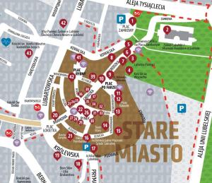 a map of the state massato neighbourhood at #RYNEK stare miasto MKVADRAT in Lublin