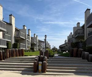 a street with some buildings and some stairs at Coastal Comfort in Oxnard
