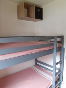 a couple of bunk beds in a room at Studio montagne in Mijoux