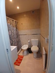 a small bathroom with a toilet and a sink at SL 1908 in Olivos +29 photos