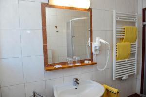 Koupelna v ubytování Hotel Posauner