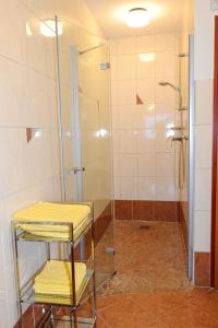 Koupelna v ubytování Hotel Posauner