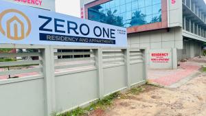 a zoro one sign on the side of a building at Zero One Residency in Quilāndi