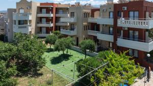 an aerial view of an apartment complex at Ekavi Apartments in Agia Marina Nea Kydonias