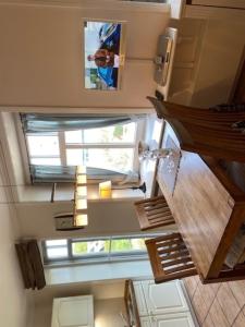 an overhead view of a stairwell in a tiny house at Deichhof Whg 25 in Dunsum