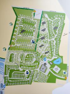 a map of the campus of a hospital at Rosie Caravan Selsey in Selsey