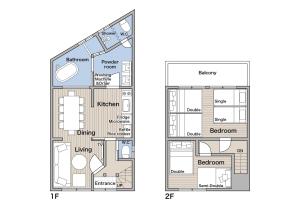 a floor plan and elevation of a house at Nagoya JADE GRACE in Nagoya