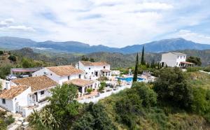 an aerial view of a villa with a resort at Casa de Suenos in Comares