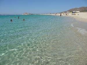 カストラキ・ナクソスにあるKastraki Dunes Naxosの海水浴場の人々