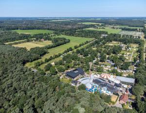 an aerial view of a resort with a park at Kampeerdorp de Zandstuve - Kindvriendelijke Vakantiepark in Rheeze