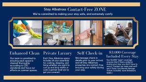 a flyer for a house cleaning service at NEW Temple House - 12PPL - Families, Groups, Insurance - Quiet Street, 5 Mi To Meta, BS&W, UMHB Pets OK, FAST Wi-Fi FREE Parking - Professionally Managed By Stay Albatross Furnished Rentals in Temple