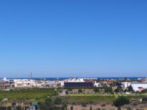 a view of the city from the top at Apartamento rodeado de mar y montañ in El Verger