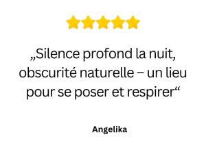 a screenshot of a phone with four stars at Cœurvert Nature Silence, Panorama - Ronchamp & Le Corbusier in Ronchamp +122 photos