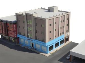a rendering of a building with containers at الجوهره حائل in Hail
