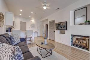 a living room with a couch and a fireplace at Relaxing Quiet Resort - Dog Friendly in St. George