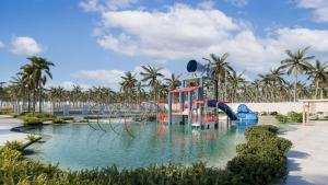 a playground in the middle of a pool of water at BEACH GAV Resorts in Salinópolis