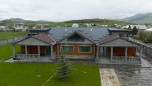 an aerial view of a house at GRIG Villa & Hotel in Stepʼanavan