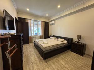 a hotel room with a bed and a window at RestCoast Villa in Shekhvetili +37 photos