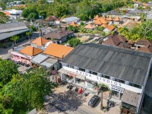 an overhead view of a town with a building at Avida Studios in Uluwatu - 5 mins walk to Thomas Beach in Uluwatu