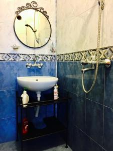 a bathroom with a sink and a mirror at Dream House in Tsarevo +87 photos