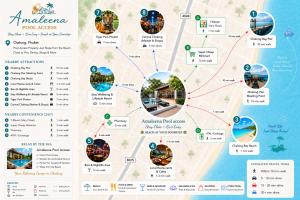 a map of the maldives pool resorts at Amaleena Pool Access, Phuket in Ban Bang Chak