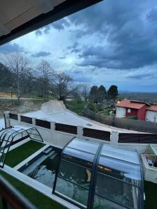 a view from the balcony of a building at Casa Los Tres Panetes Béjar in Béjar