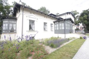 Vonkajšia záhrada v ubytovaní Lawendowy Dworek