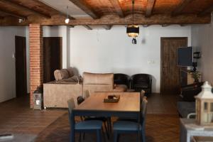 a living room with a couch and a table at Camino Real in Jerte
