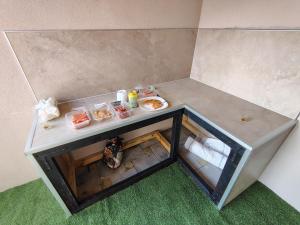 an overhead view of a table with food on it at Vikendica sa bazenom"Mila"Banja Topilo in Banja Topilo