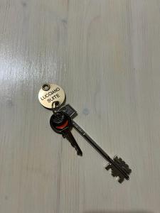 a bunch of keys sitting on a table at Lucciano Suite in Quarrata +27 photos