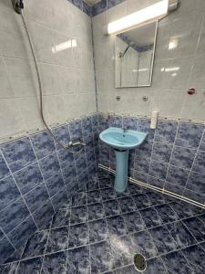 a bathroom with a sink and a mirror at Къща за гости "Марина ливада" in Velingrad +70 photos