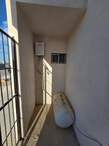 a room with a large mattress in a room with a window at Casa VP en Fraccionamiento in Ciudad Acuña +6 photos