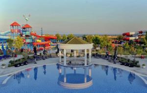 an image of a water park with a water slide at Neni apartament in Velipojë