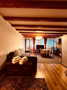 Posezení v ubytování Lucas Duplex