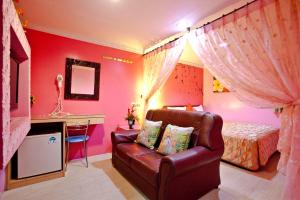 Krevet ili kreveti u jedinici u okviru objekta Bashi Channel Vacation B&B