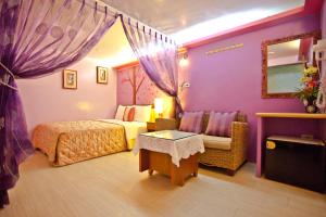 Prostor za sedenje u objektu Bashi Channel Vacation B&B