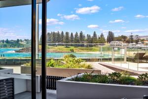 a view from the balcony of a building at Kove Apartment - G06 in Kiama