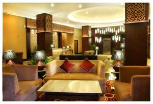Aston Samarinda Hotel and Convention Center的休息区