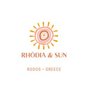 a logo for a hippo and sun at Rhódia & Sun by Booking Kottas in Ixia