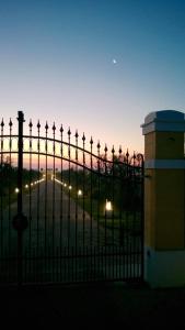 The sunrise or sunset as seen from a szállodákat or nearby