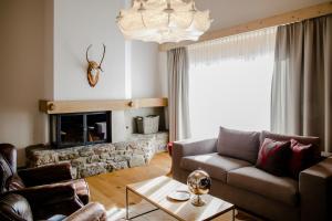 Posezení v ubytování Hotel Piz Buin Klosters