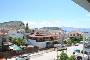 a view of a city from a building at Sofita Rooms in Nafplio