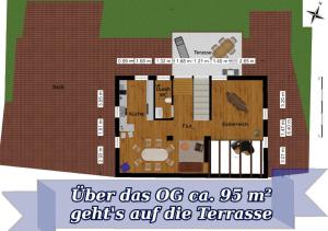 a rendering of a floor plan of a house at Luxuriöse Sandstein Villa - 320 qm - 7 Räume in Dresden