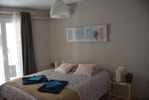 Posteľ alebo postele v izbe v ubytovaní Apartamento Flavia II Sant Damià
