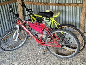 two bikes are parked next to each other at Sogni appesi in Valleluce-Cese